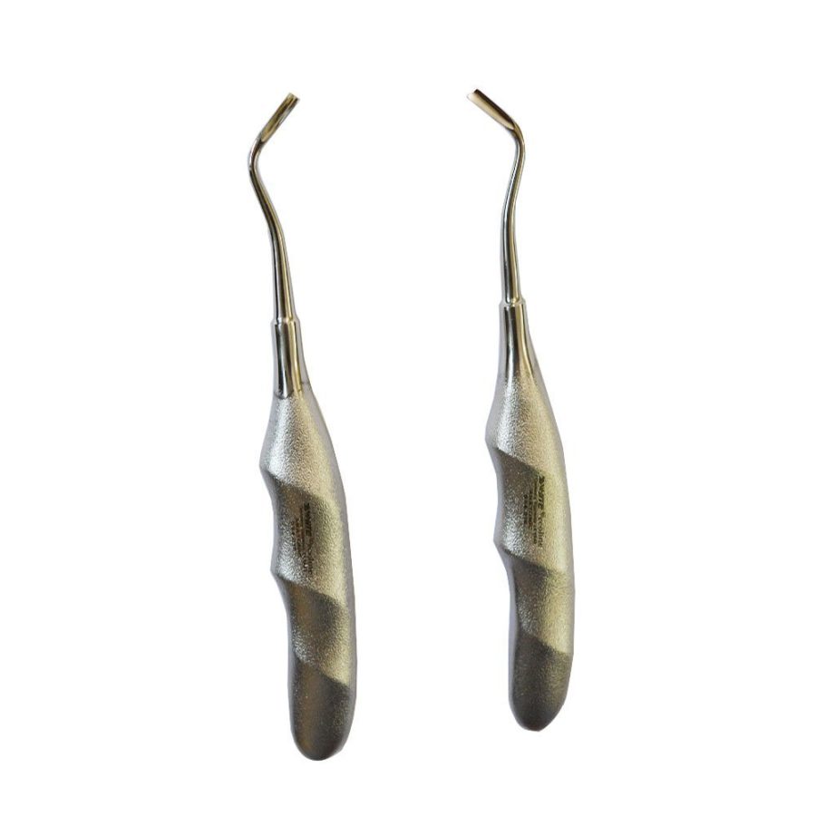 Dental Root Elevator 2-Pcs Set L-R Anatomical Handle ( S34.015, S34.016)- SS WHITE