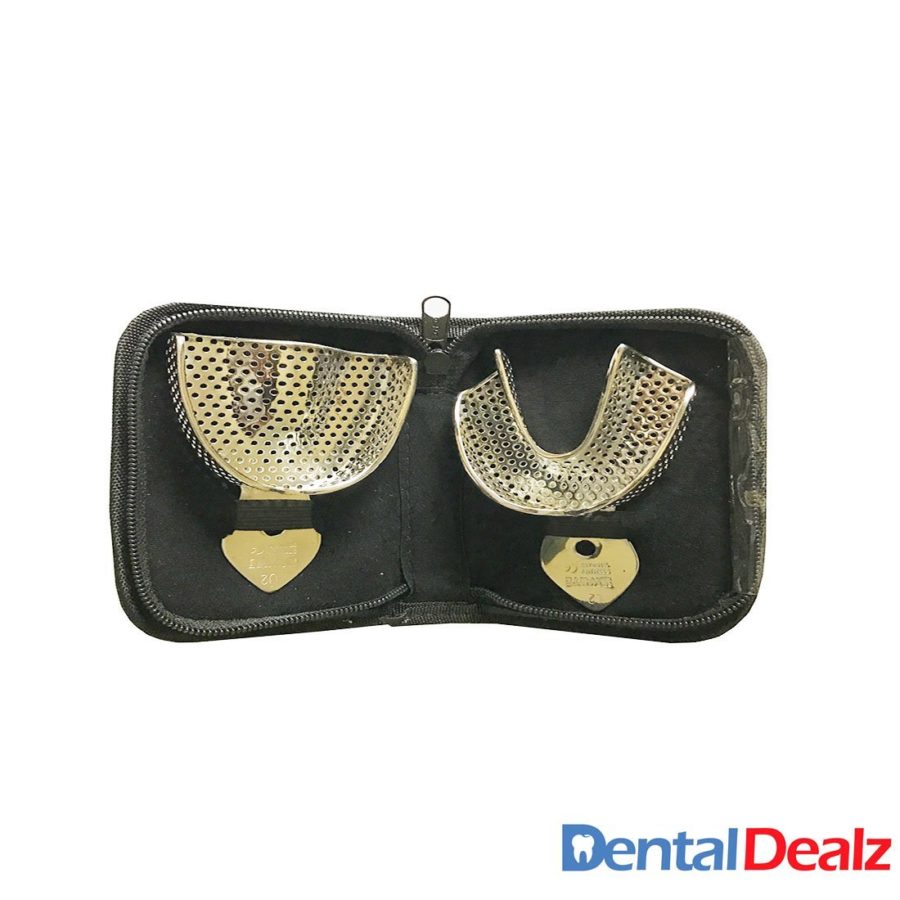 Impression Tray Set of -2 Pcs Upper & Lower ,No 2 (Small) -SS WHITE