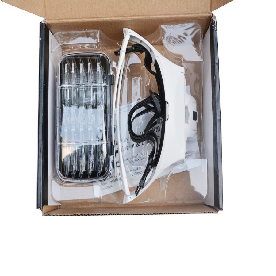 Loupe Magnifying with 2 LED Bulb and 5 Different Replaceable Lenses -Sams