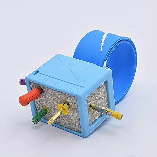 SS WHITE – Endo Measuring Cleaner for Wrist Type Sterilization/Autoclavable,Disinfected Endodontic File Organizer | Wrist Endo Measuring Block Endodontic Files Holder Wrist Ruler G-06D