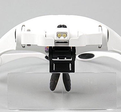 Loupe Magnifying with 2 LED Bulb and 5 Different Replaceable Lenses -Sams