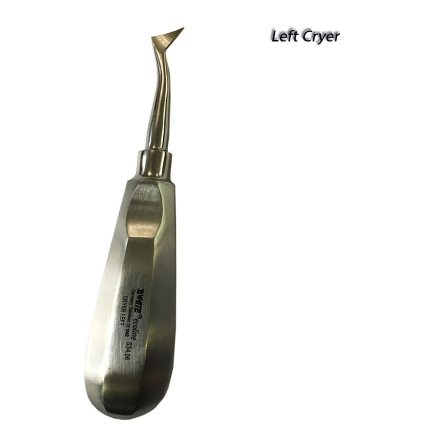 Root Elevators  Cryer Left S34.06 & Right S34.07  Set of 2 Pcs - SS WHITE