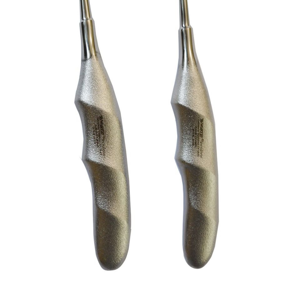 Dental Root Elevator 2-Pcs Set L-R Anatomical Handle ( S34.015, S34.016)- SS WHITE