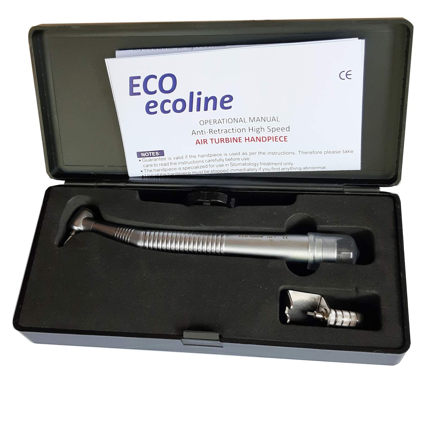 SS WHITE – Dental Air Turbine Handpiece Standard Head Key Type Ball Bearing, Airotor Handpiece Anti Retraction Hi Speed Ecoline