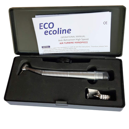 SS WHITE – Dental Air Turbine Handpiece Standard Head Key Type Ball Bearing, Airotor Handpiece Anti Retraction Hi Speed Ecoline