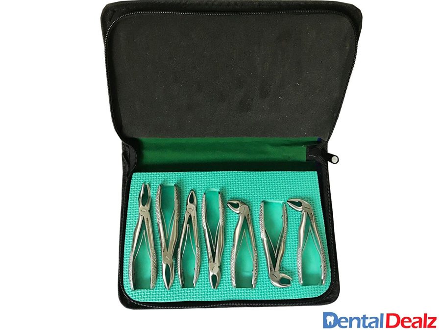 Pedo Extraction Forceps 7 Pcs Set- SS WHITE