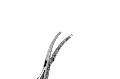 Halstead -Mosquito Forceps 1x2  13cm S19.013 ,Curved  Ecoline- SS WHITE