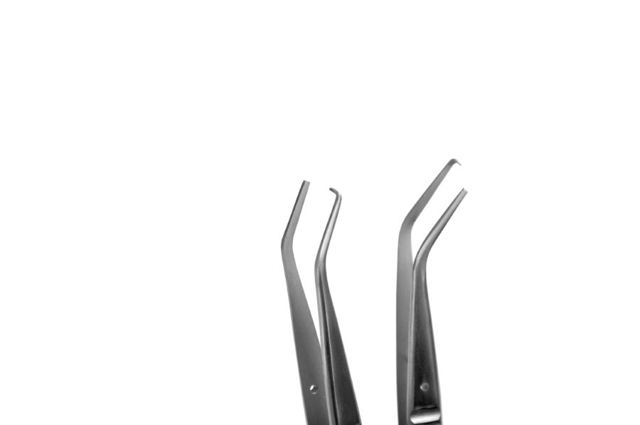 Cotton and Dressing Pliers Crane-Kaplan 15cm  L-R Set  - SS WHITE