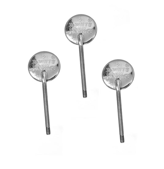 Dental Mouth Mirror Tops Plain Pack Of 10 Pcs (No.2) Pedo  -SS WHITE