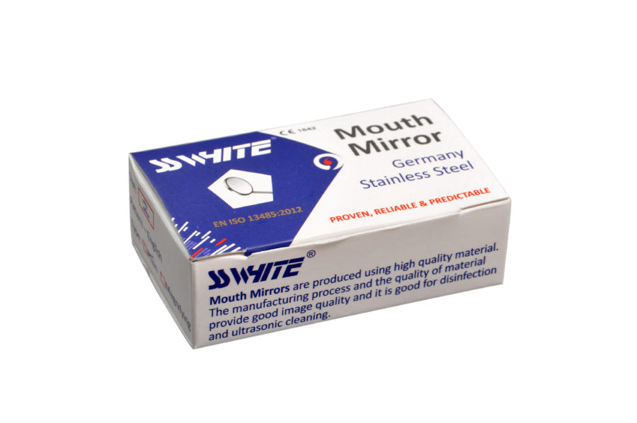 Dental Mouth Mirror Tops Plain Pack Of 5 Pcs (No.7) -SS WHITE
