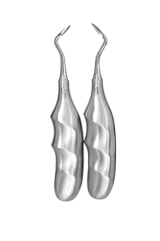 Dental  Root Elevator Anatomical Handle  L-R   Set  (S34.014-S34.013) - SS WHITE