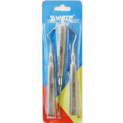 Dental Root Elevator Heidbrink 3Pcs Set - SS WHITE