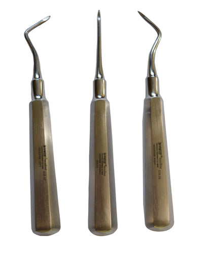 Dental Root Elevator Heidbrink 3Pcs Set - SS WHITE