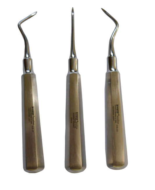 Dental Root Elevator Heidbrink 3Pcs Set - SS WHITE