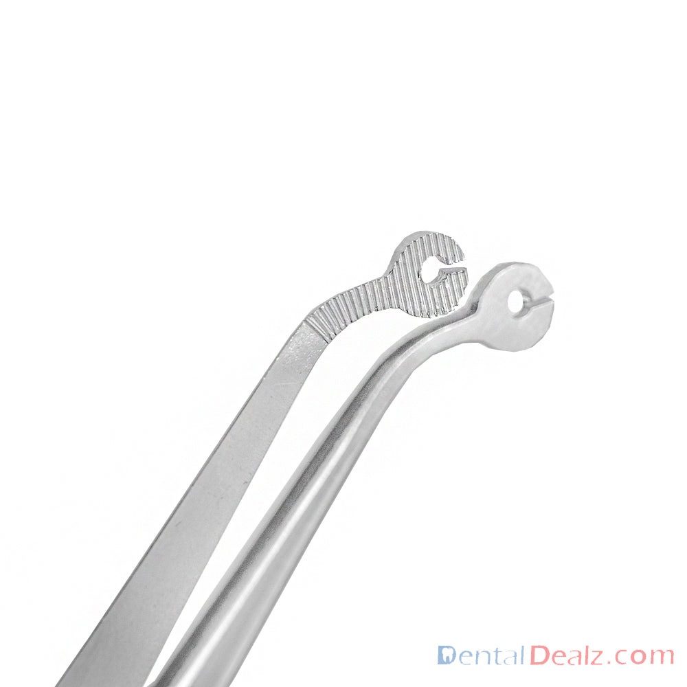 Cotton and Dressing Pliers  / Suture Tweezer  16cm ,  Ø 2.2mm   S13.07-Standard - SS WHITE