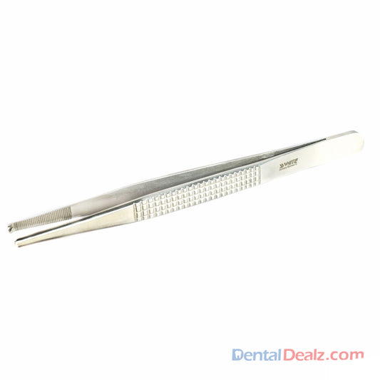 Cotton and Dressing Pliers /Tweezer Bonney, S13.05-17cm Toothed-Standard   SS WHITE