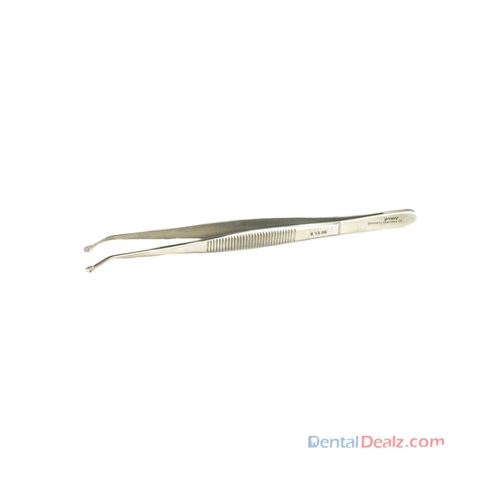 Cotton and Dressing Pliers  / Suture Tweezer 16cm, 1.6mm Dia,S13.06 Standard - SS WHITE