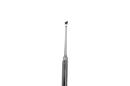 Fehr Double Ended Scaler with Straight, Pointed Tip 102.01 (Solid Handle ) Ecoline -SS WHITE