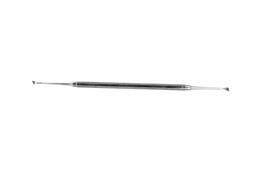 Fehr Double Ended Scaler with Straight, Pointed Tip 102.01 (Solid Handle ) Ecoline -SS WHITE
