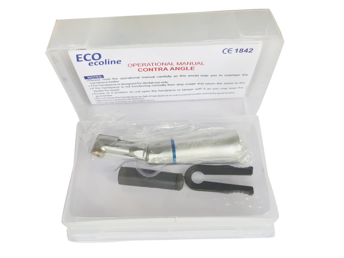 SS WHITE – Dental Contra Angle  Handpiece , Dental Surgical Handpiece, Ceramic Ball Bearing,Metal Chuck, Contra  Surgical Handpiece with 6 Month warranty