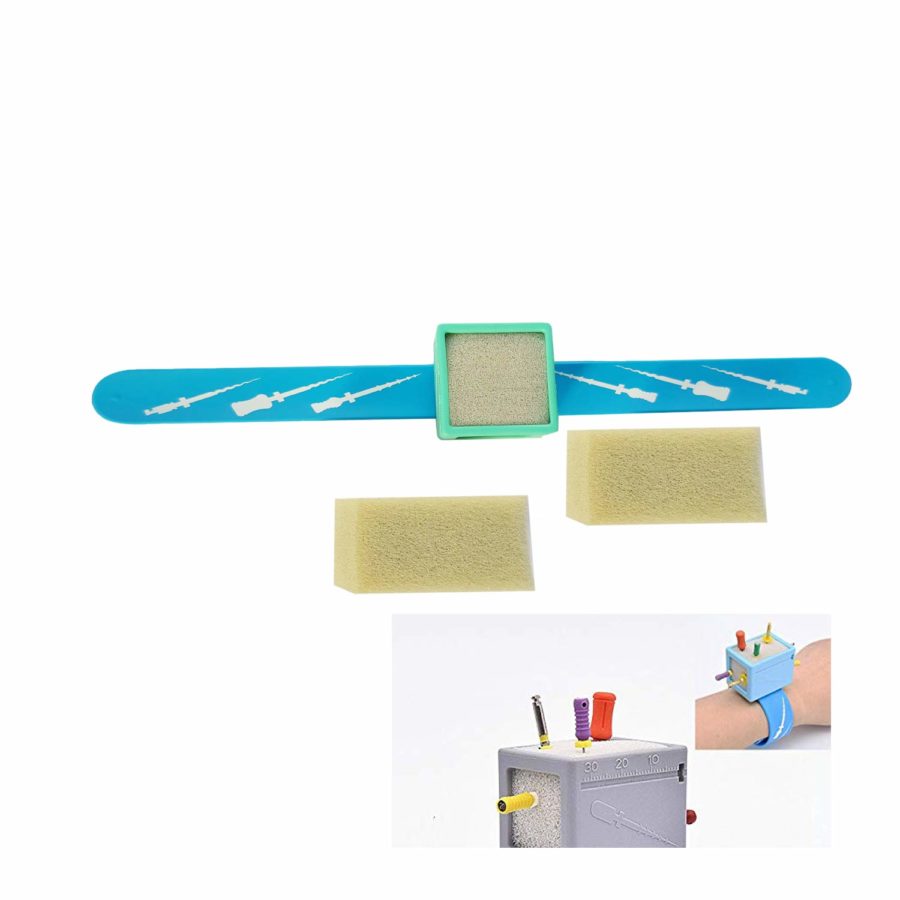 SS WHITE – Endo Measuring Cleaner for Wrist Type Sterilization/Autoclavable,Disinfected Endodontic File Organizer | Wrist Endo Measuring Block Endodontic Files Holder Wrist Ruler G-06D