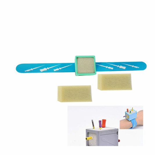 SS WHITE – Endo Measuring Cleaner for Wrist Type Sterilization/Autoclavable,Disinfected Endodontic File Organizer | Wrist Endo Measuring Block Endodontic Files Holder Wrist Ruler G-06D