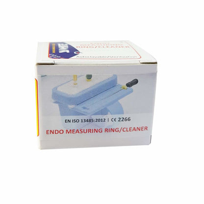 SS WHITE – Endo Measuring Ring / Cleaner Finger Holder Type Sterilization / Autoclavable, Endo File Organizer Ring Stand | Endodontic Files Holder Finger Ruler | Dental Endo Finger Ring with 3 Replaceable Foam-G06A