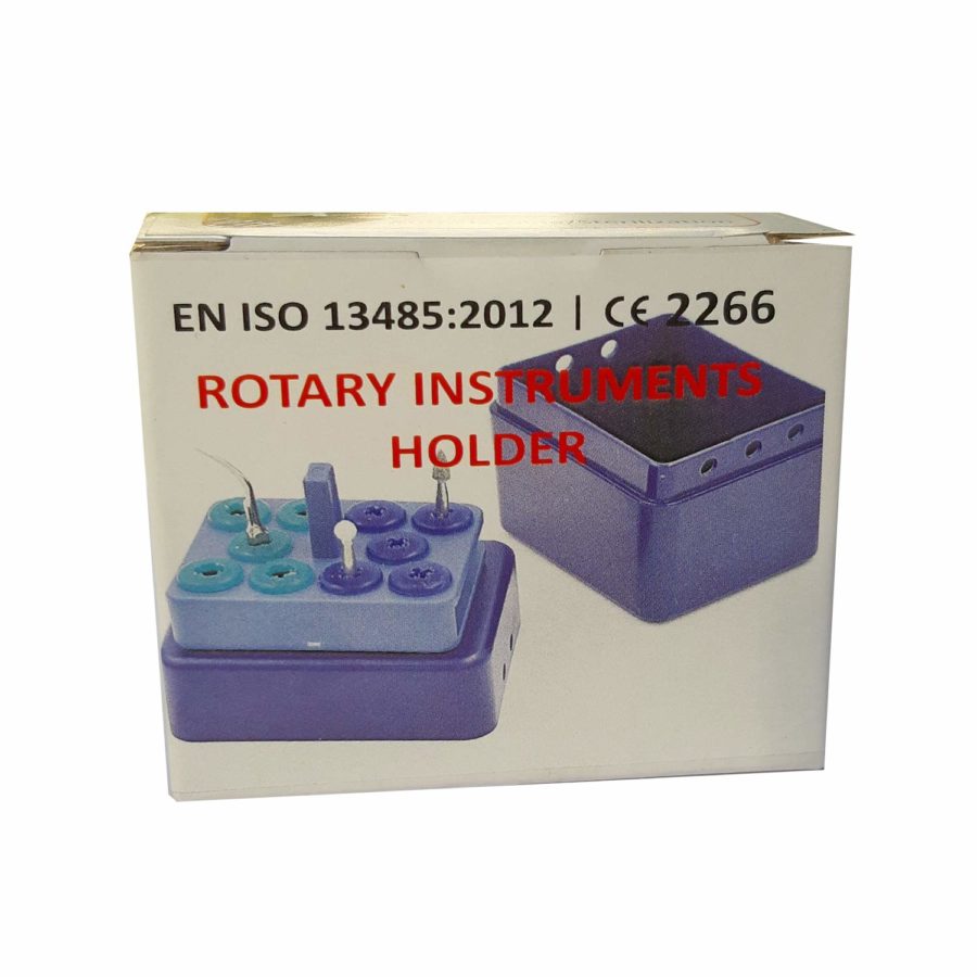 SS WHITE – Endo box 10 - Holes Autoclavable | Burs and Instruments Holder RA/FG | Endo Burs Sterilizer Case | Dental Endo Files Holder Box | Rotary Instruments Holder G-10E