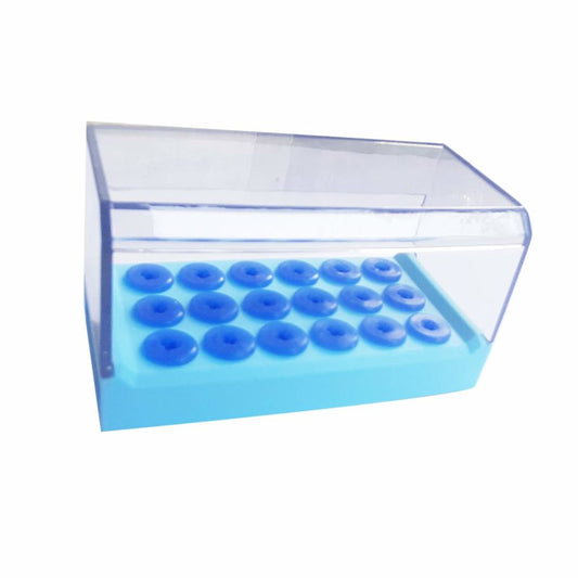 SS WHITE – Endo box 18 Holes Autoclavable | Burs and Instruments Holder RA/FG | Endo Burs Sterilizer Case | Dental Disinfection Endo Files Holder Box | RA Instruments Holder G-022D