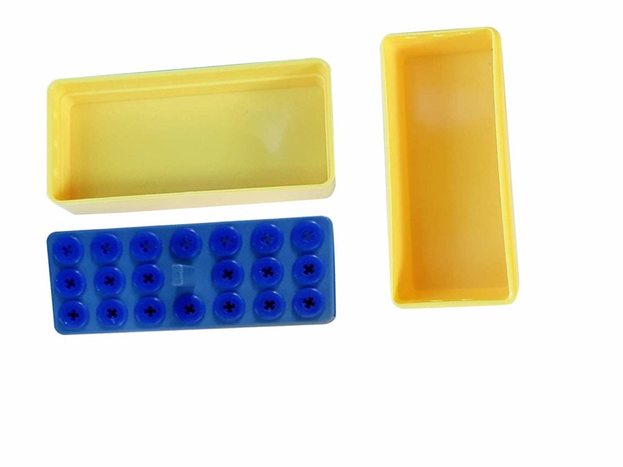 SS WHITE – Endo box 20 - Holes Autoclavable | Burs and Instruments Holder RA/FG | Endo Burs Sterilizer Case | Dental Endo Files Holder Box For Oral Care Tools Dental G-20E