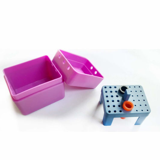 SS WHITE – Endo box 36 Holes Autoclavable | Burs and Instruments Holder RA/FG | Endo Burs Sterilizer Case | Dental Disinfection Endo Files Holder Box | RA Instruments Holder G-36C