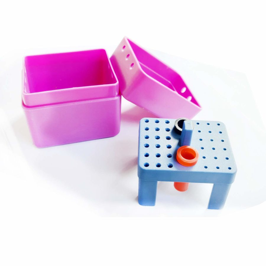 SS WHITE – Endo box 36 Holes Autoclavable | Burs and Instruments Holder RA/FG | Endo Burs Sterilizer Case | Dental Disinfection Endo Files Holder Box | RA Instruments Holder G-36C