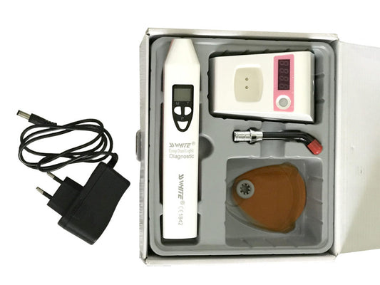Led Curing Light (Dual) & Diagnostic White Light Unit With Photo Meter "Wireless"  SS WHITE