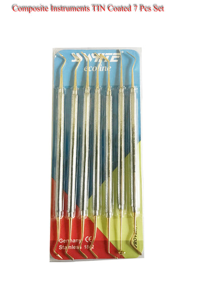 Composite Instruments Tin Coated 7-Pcs Set (Blister Pack) Ecoline - SS WHITE