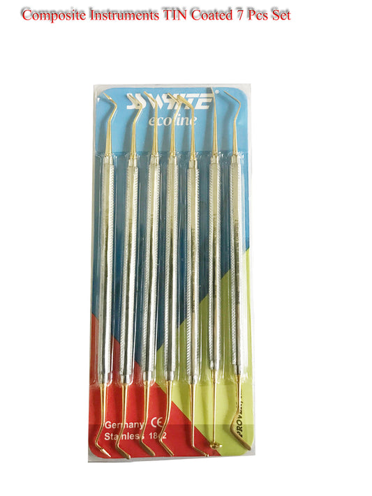 Composite Instruments Tin Coated 7-Pcs Set (Blister Pack) Ecoline - SS WHITE