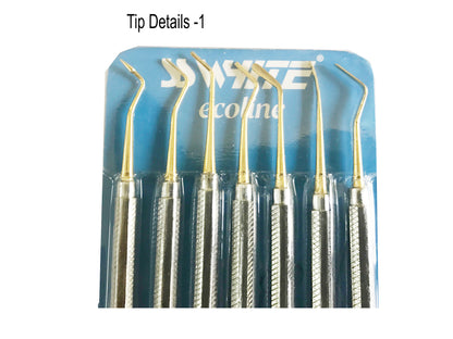 Composite Instruments Tin Coated 7-Pcs Set (Blister Pack) Ecoline - SS WHITE