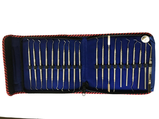 Dental Conservative Kit Of 20 Instruments Medesy Type (Hollow Handle 6mm) SS WHITE