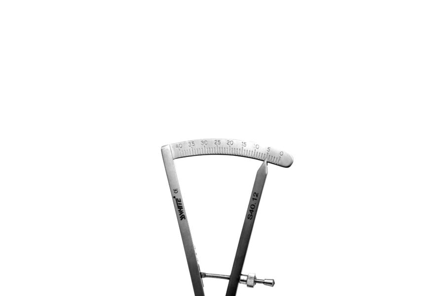Castroviejo Caliper S40.012 – Angled  17cm (0-40mm)-SS WHITE