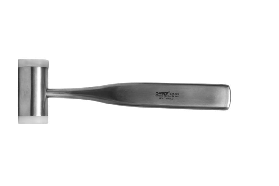 Mead Mallet  With Teflon Cape S25.023-SS WHITE