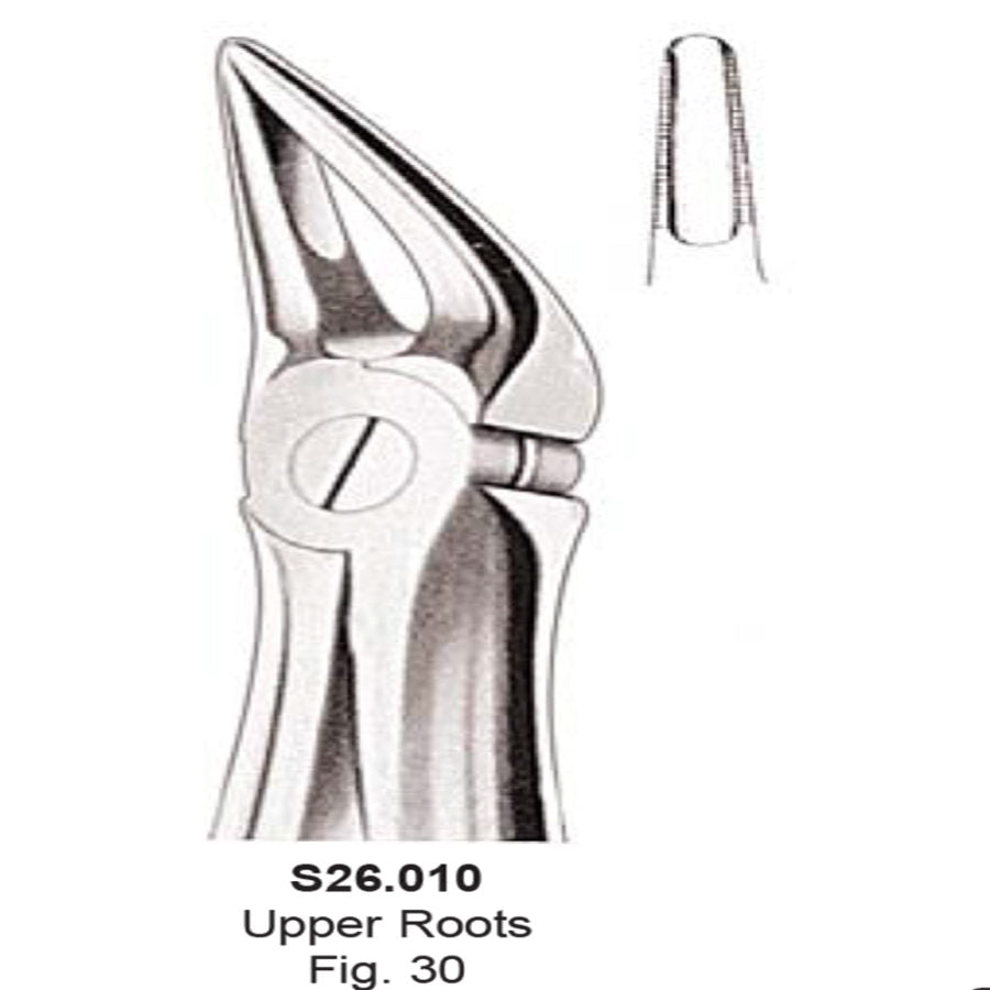 Tooth  Extraction Forceps  No.30  Upper Roots  (S26.010)- SS WHITE