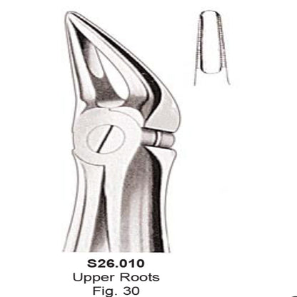 Tooth  Extraction Forceps  No.30  Upper Roots  (S26.010)- SS WHITE