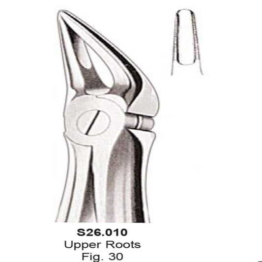 Tooth  Extraction Forceps  No.30  Upper Roots  (S26.010)- SS WHITE