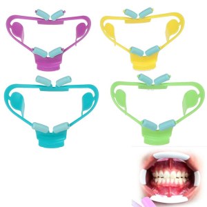 SS WHITE- 3D Dental Orthodontic Oral Intraoral Cheek Lip Retractor Mouth Prop Opener Medium Size,4 way Autoclavable