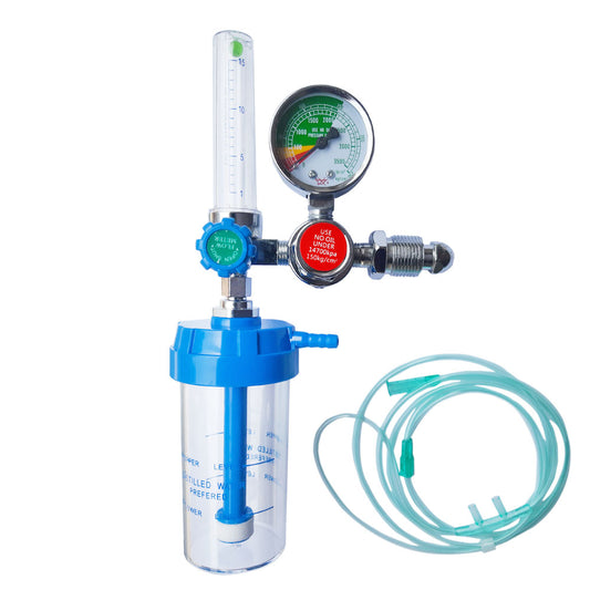 Oxygen Regulator Inhalator Pressure Gauge Flow Meter for Inhalation