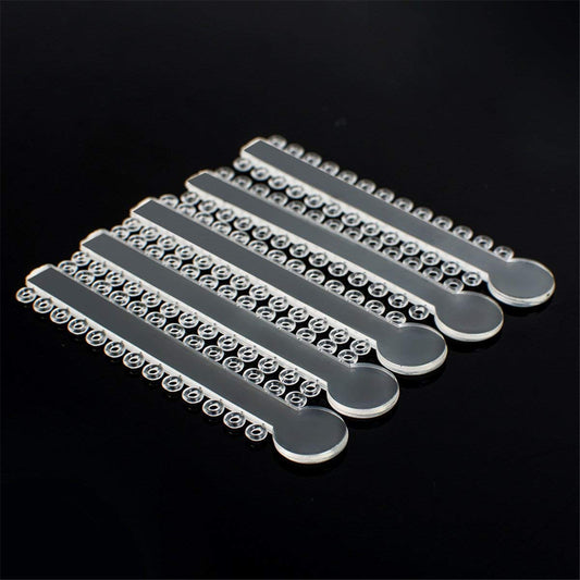 SS WHITE - Dental Orthodontic Ligature Ties , Orthodontic Elastomeric O-Rings Braces Rubber Bands Pack of 36 Stuck , Multi-Color - Gray -Pearl White - Pearl White