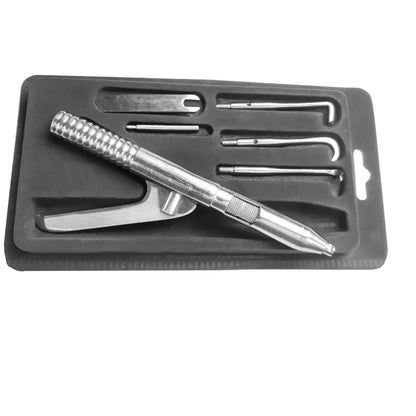 SS WHITE- Dental Automatic Crown Remover Gun Type Spring Loaded 6 Pcs Set, Rust Free,Stainless Steel,Autoclavable Surgical Instruments Crown Remover