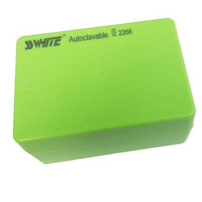 SS WHITE – Endo box 144 – Holes Autoclavable | Burs and Instruments Holder RA/FG | Endo Burs Sterilizer Case | Dental Disinfection Endo Files Holder Box For Oral Care Tools Dental,Measuring Scale160B
