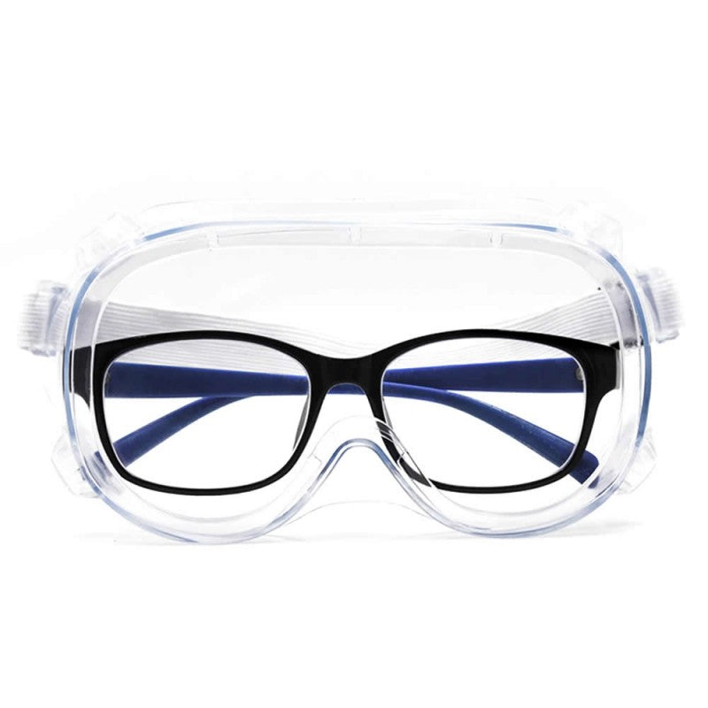 Medical Safety Goggles Eye Protection , Mouth Mask Respirator 3ply With Nose Pin , Full Face Shield Anti-Fog , Medical PPE Kit
