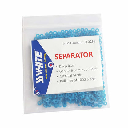SS WHITE - Orthodontic Separators pack of 1000 pcs | Ortho Separators