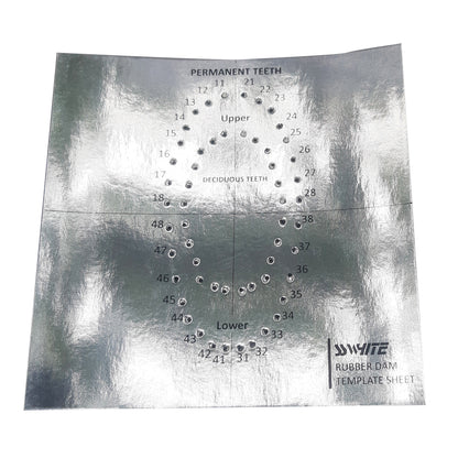 SS WHITE - Dental Rubber Dam 16 Pcs kit with 3 Frames, 11 Clamps, Dam Punch,Clamp Forcep and Template,High Quality